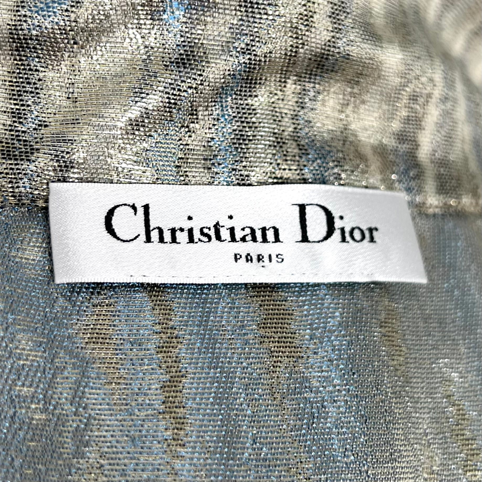 CHRISTIAN DIOR - Blue sand lurex pyjama