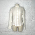 CHRISTIAN DIOR - Off-white seamed slim shirt