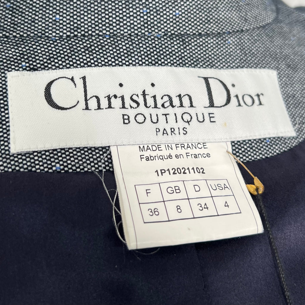 CHRISTIAN DIOR - Blue denim with white stripes jacket