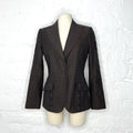 CHRISTIAN DIOR - Brown embroidered blazer