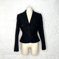 YVES SAINT LAURENT - Black classic military jacket