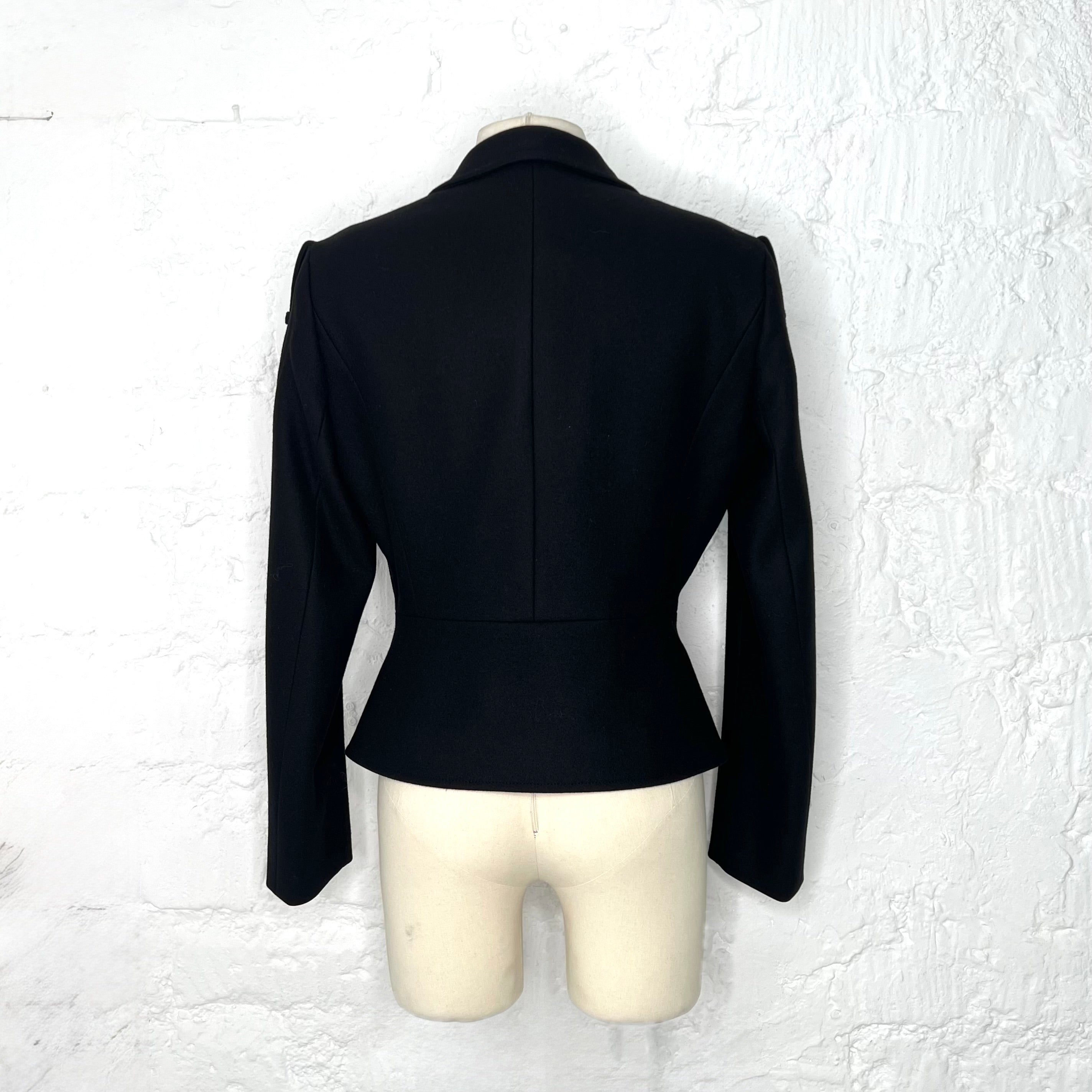 YVES SAINT LAURENT - Black classic military jacket