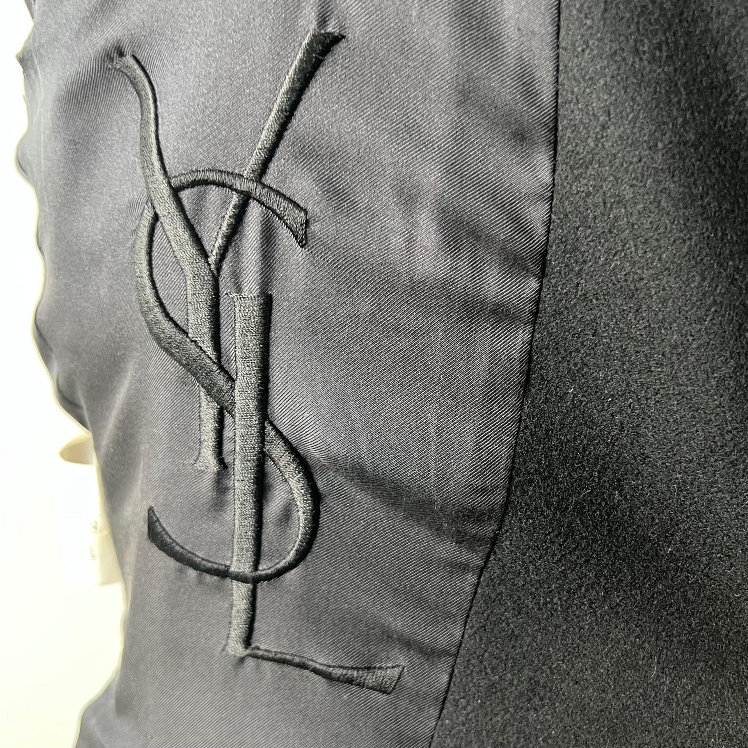YVES SAINT LAURENT - Black classic military jacket