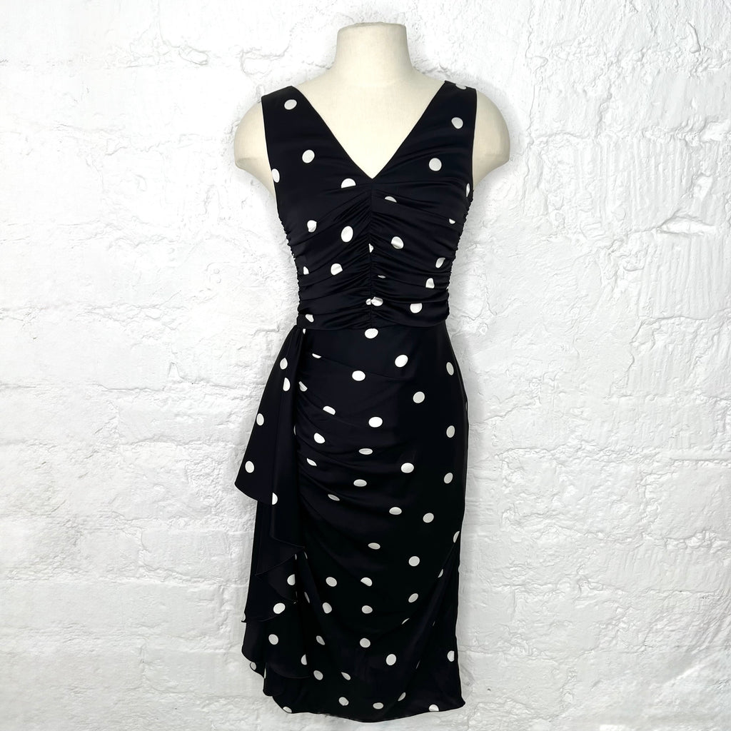 DOLCE & GABANNA - Polka dot cocktail dress