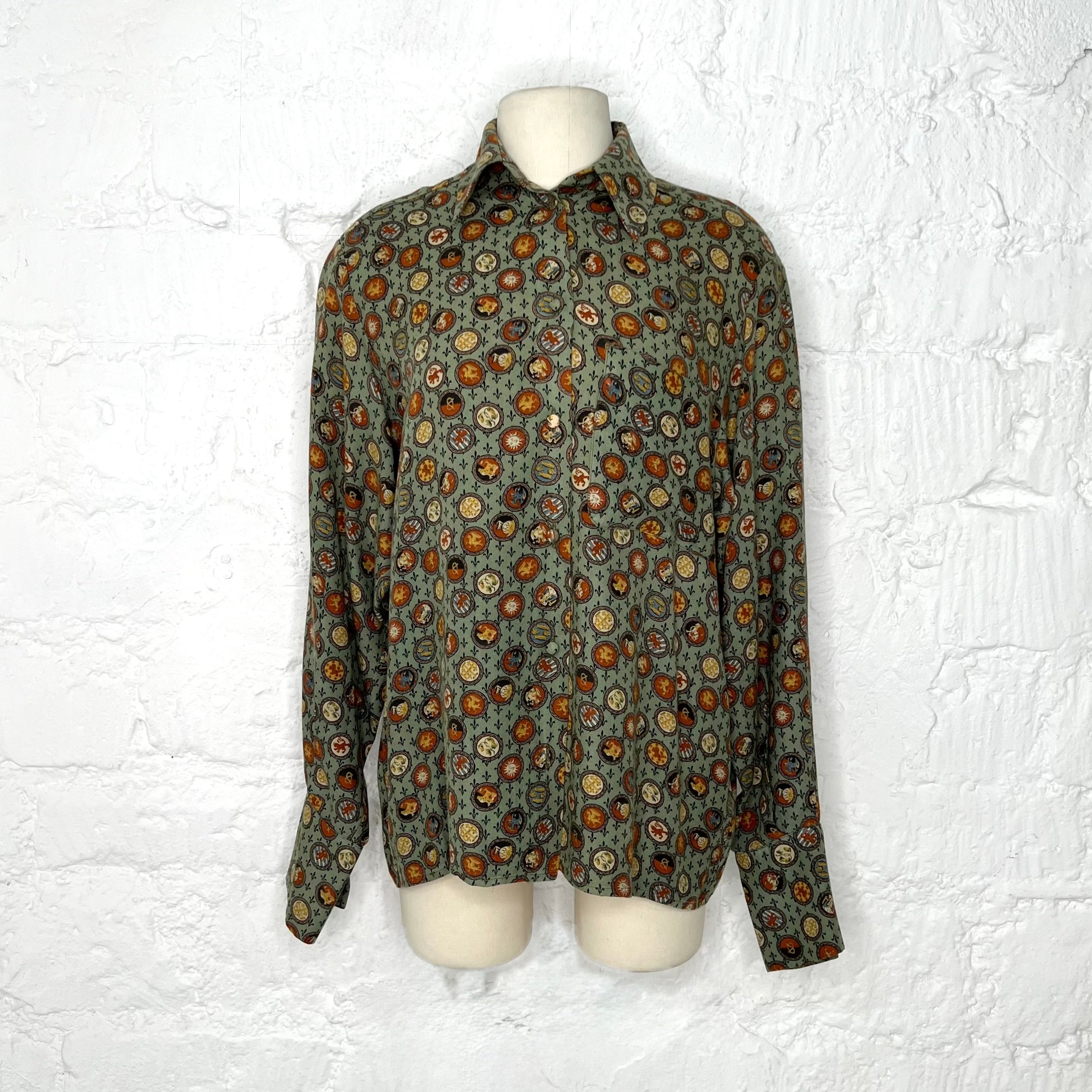 JEAN PAUL GAULTIER - Multicolor abstract pattern printed shirt