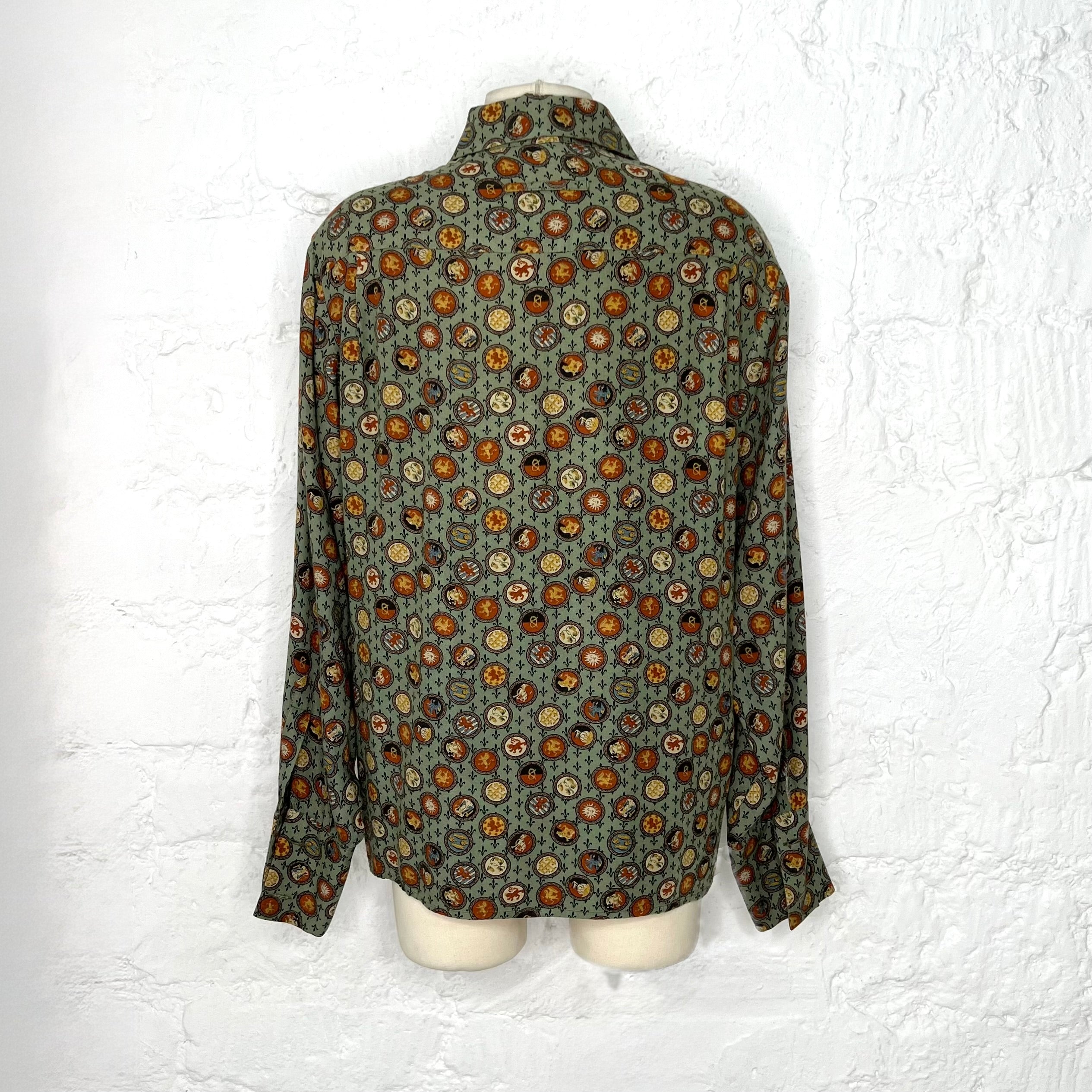 JEAN PAUL GAULTIER - Multicolor abstract pattern printed shirt