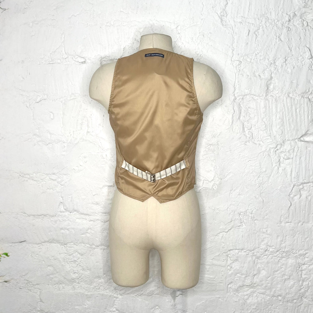 JEAN PAUL GAULTIER - Cream pinstripe trousers and bolero set