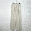JEAN PAUL GAULTIER - Cream pinstripe trousers
