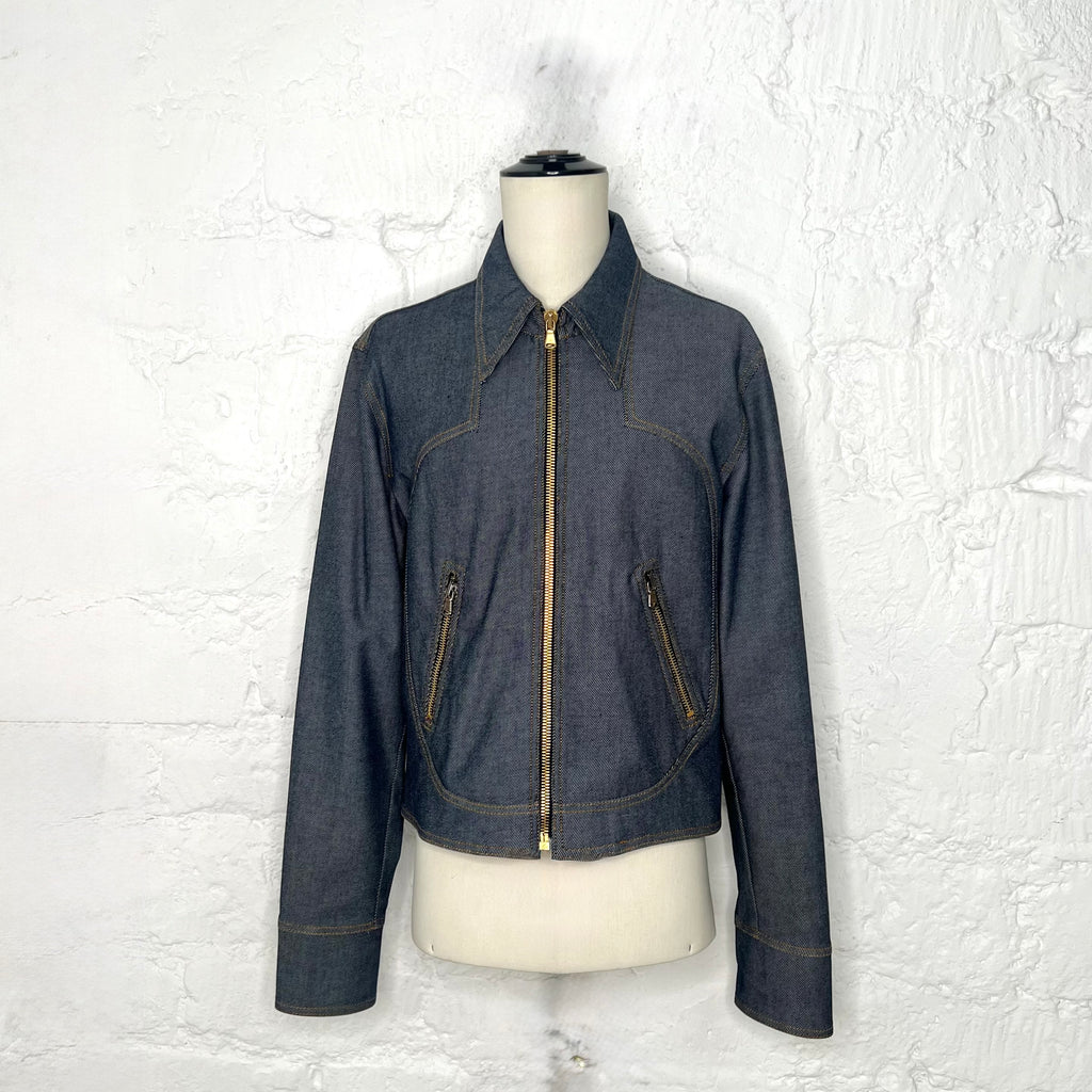 DOLCE & GABANNA - Blue denim coach jacket