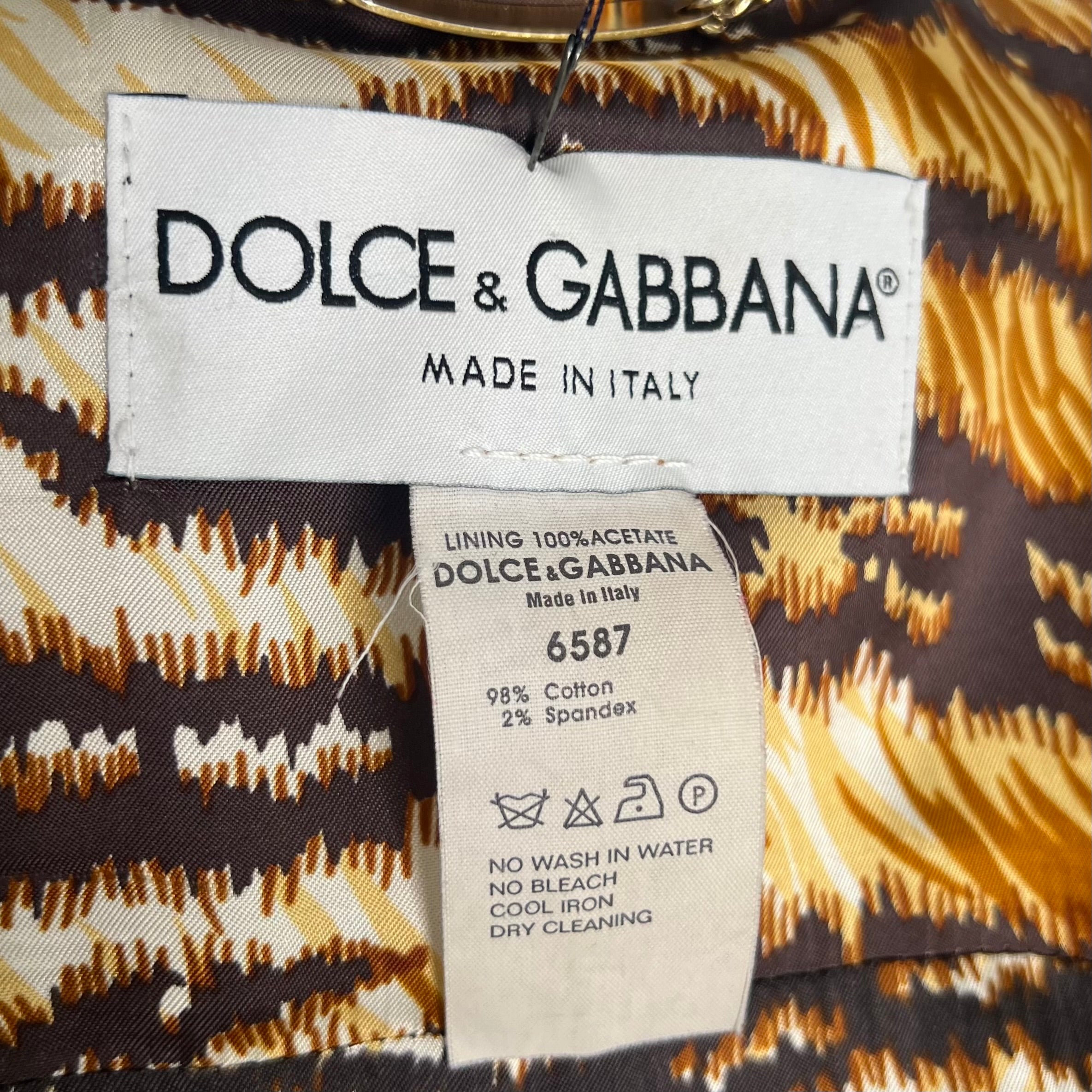 DOLCE & GABANNA - Blue denim coach jacket