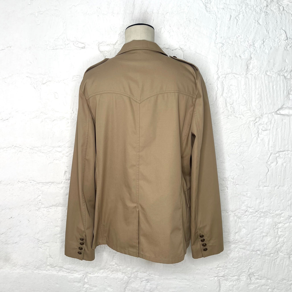 YVES SAINT-LAURENT - Camel sand safari jacket