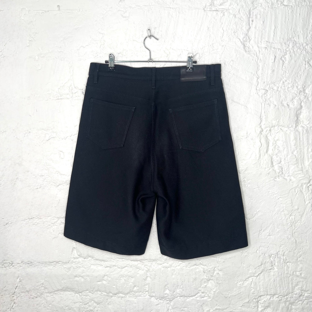 MARNI - Dark navy wide leg short