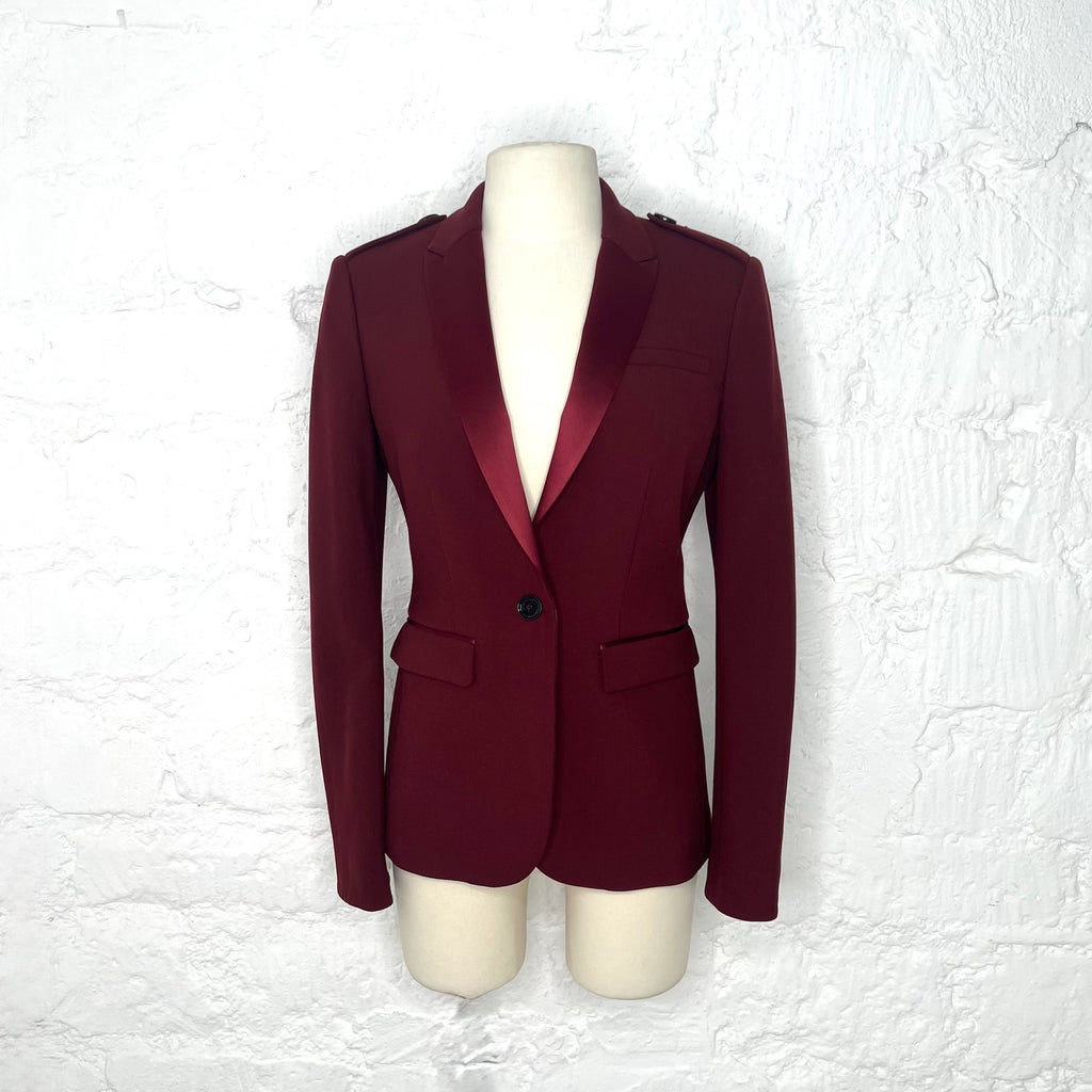 BURBERRY - Burgundy london blazer