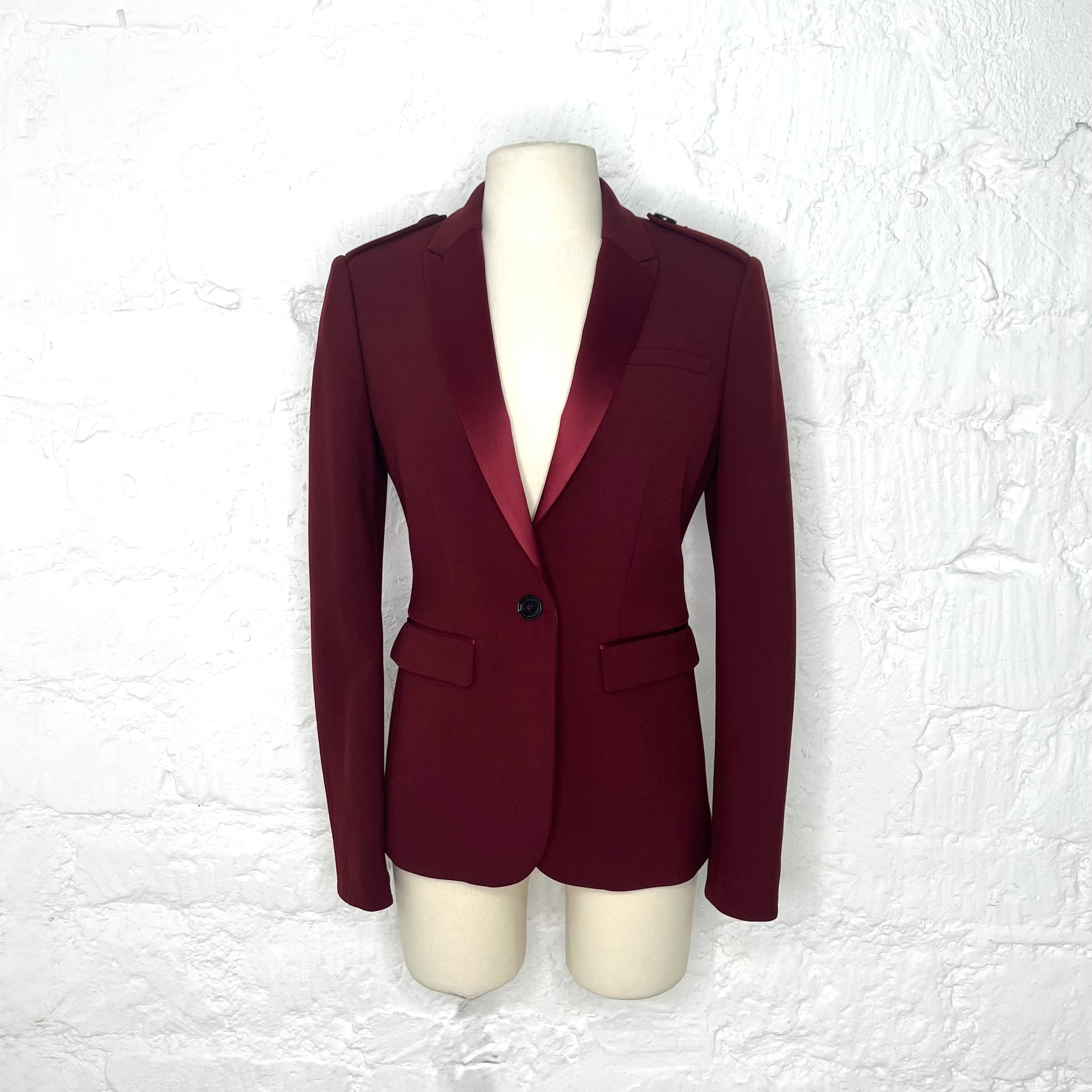 BURBERRY - Burgundy london blazer