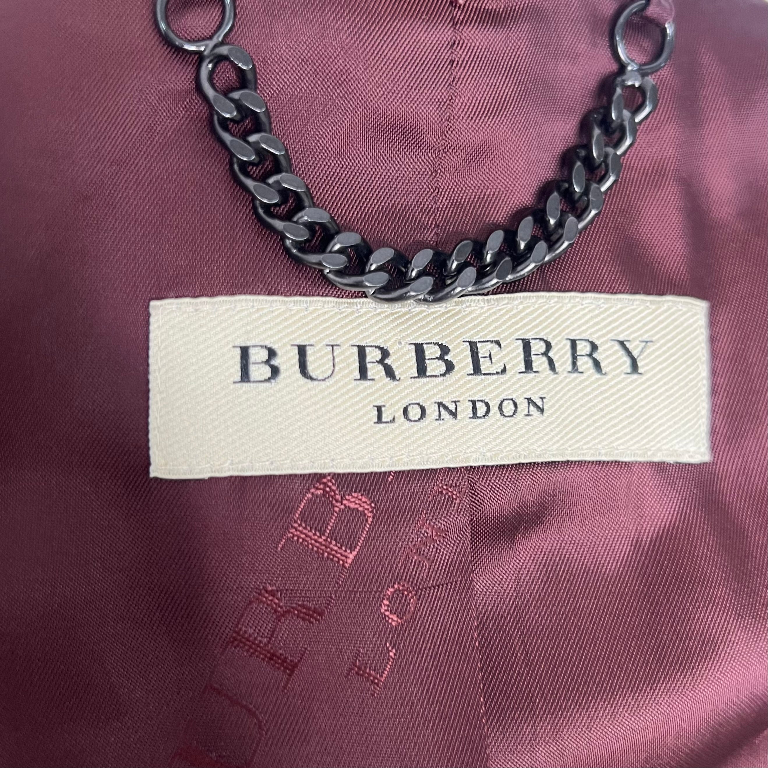 BURBERRY - Burgundy london blazer