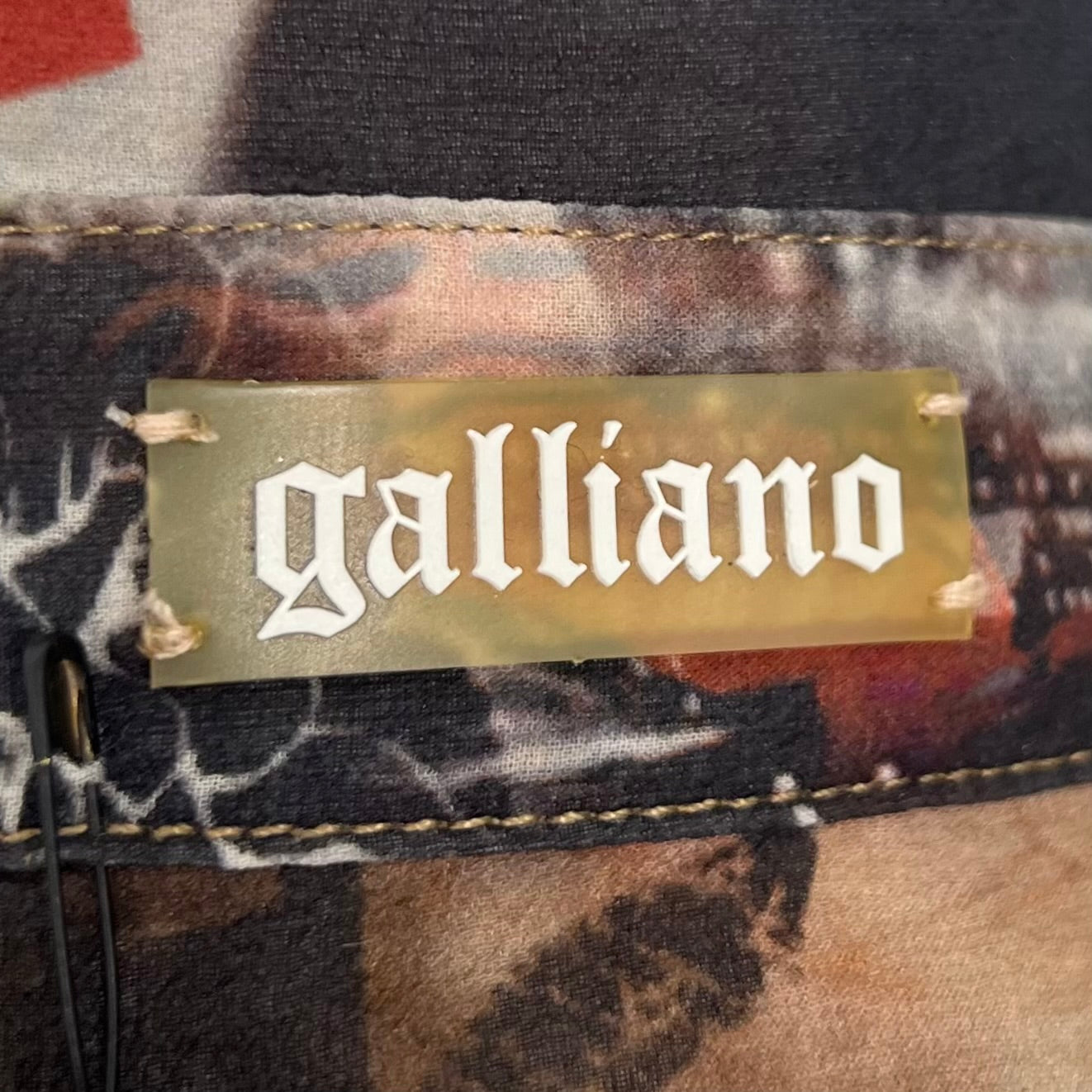 GALLIANO - Printed silk satin shirt