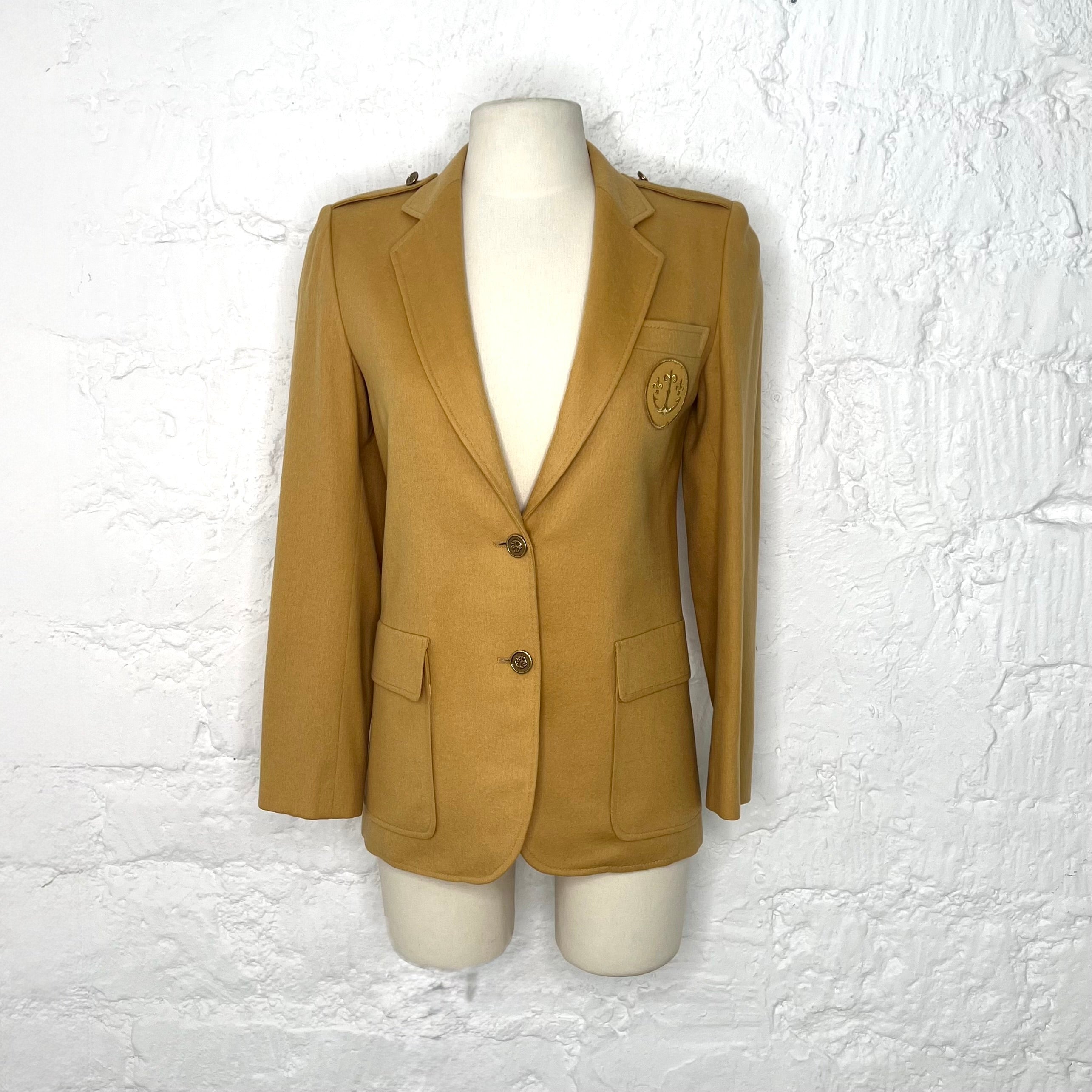 TED LAPIDUS - Camel jacquard blazer