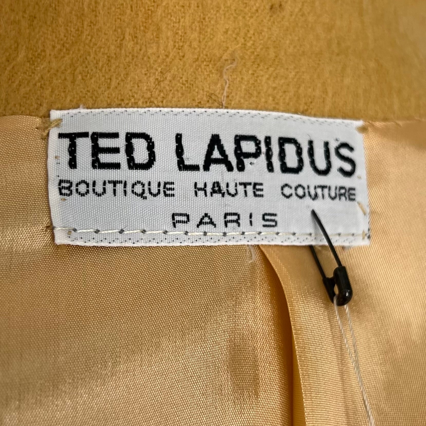 TED LAPIDUS - Camel jacquard blazer