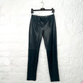 CHANEL - Dark green leather pant