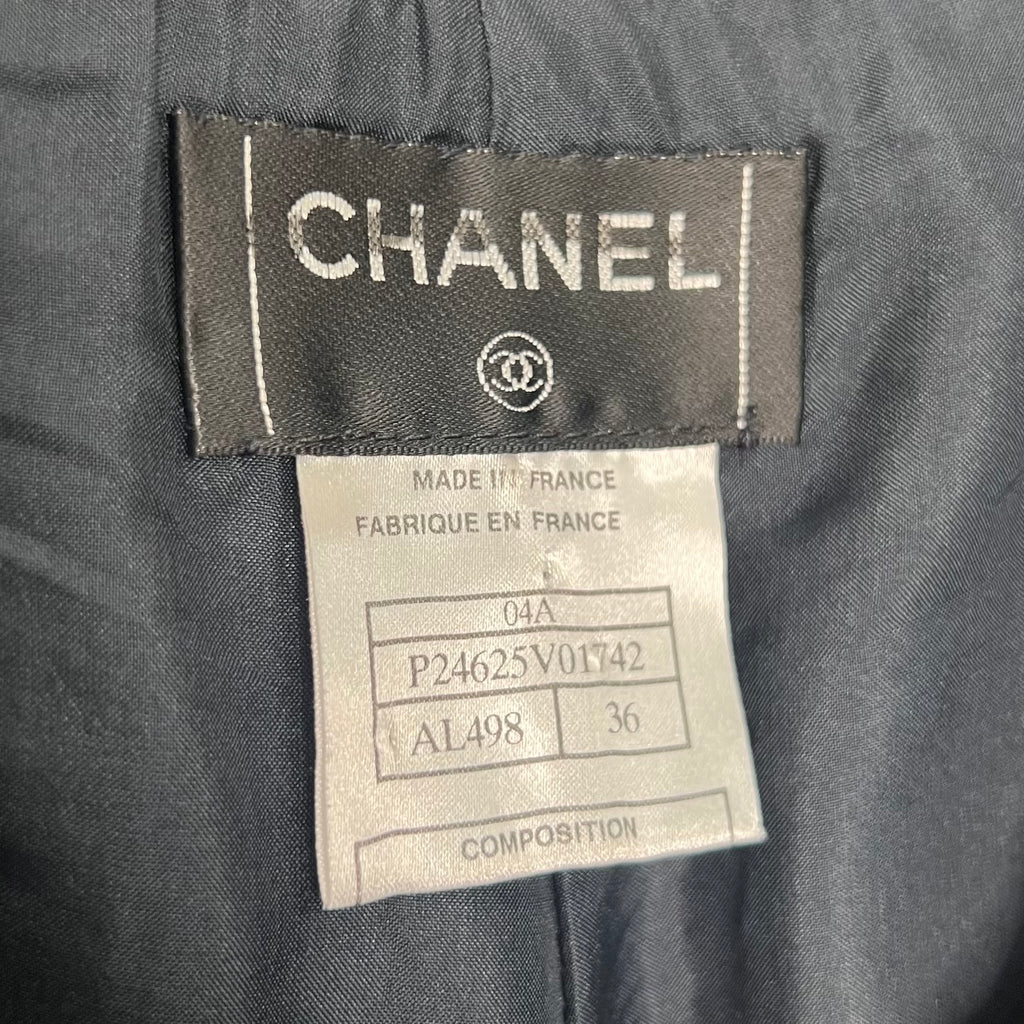 CHANEL - Dark green leather pant