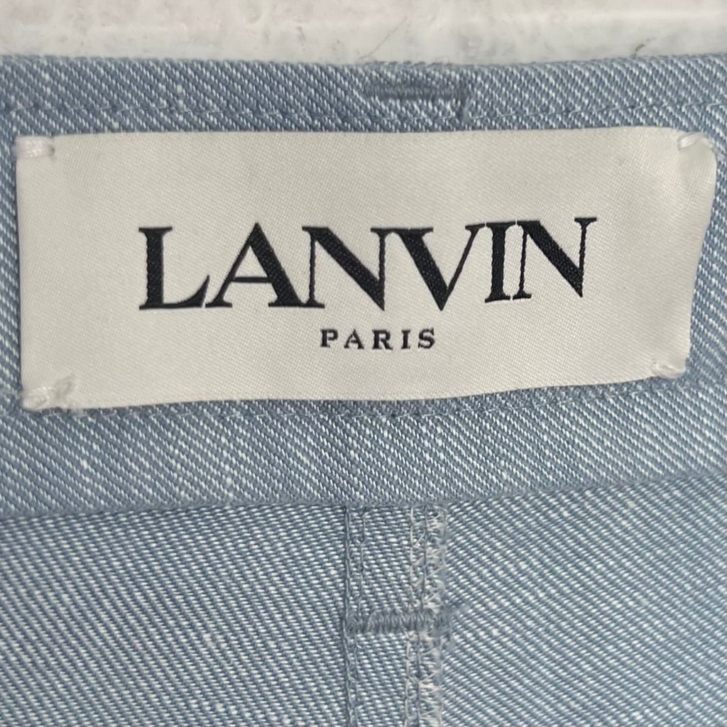 LANVIN - Blue wide leg pant