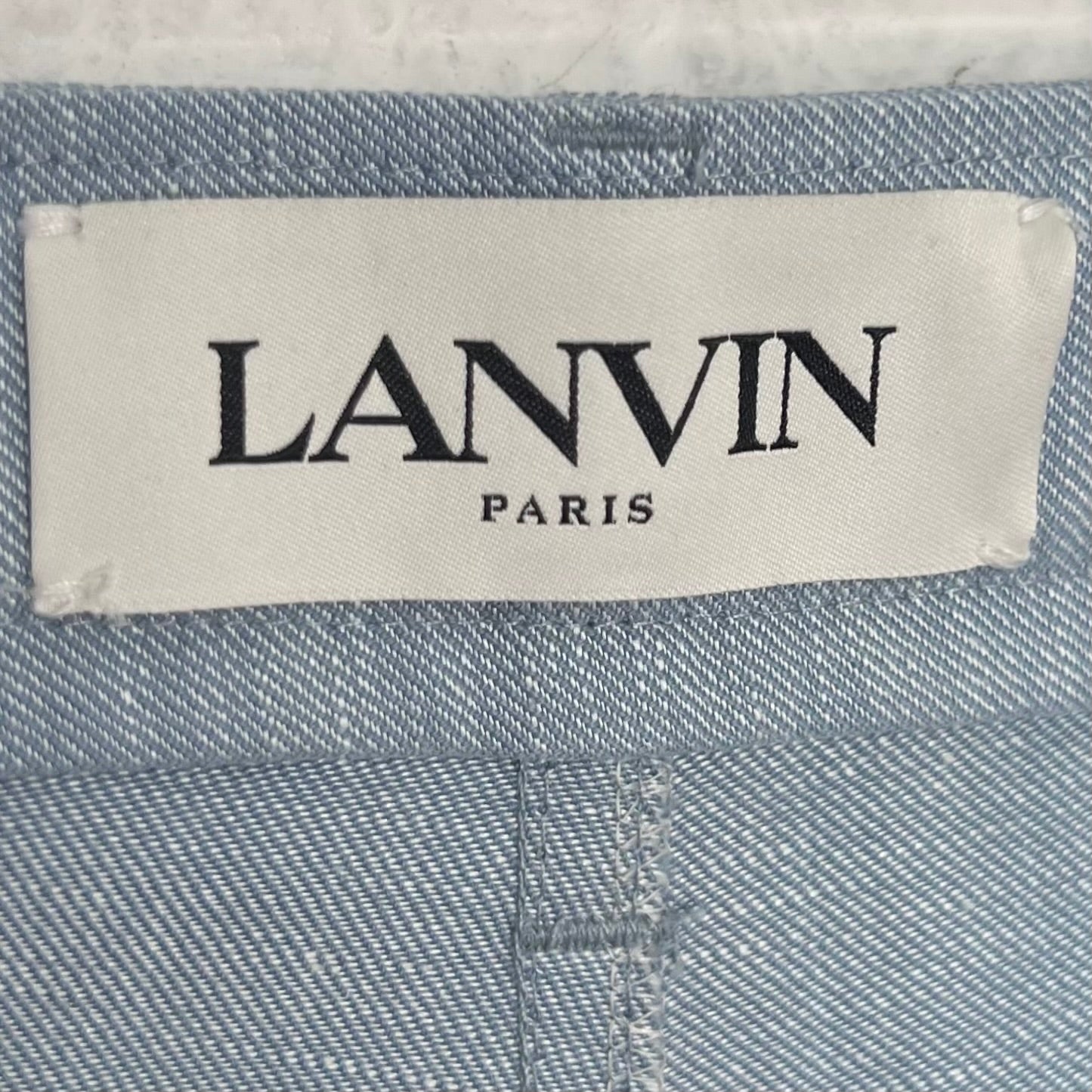 LANVIN - Blue wide leg pant