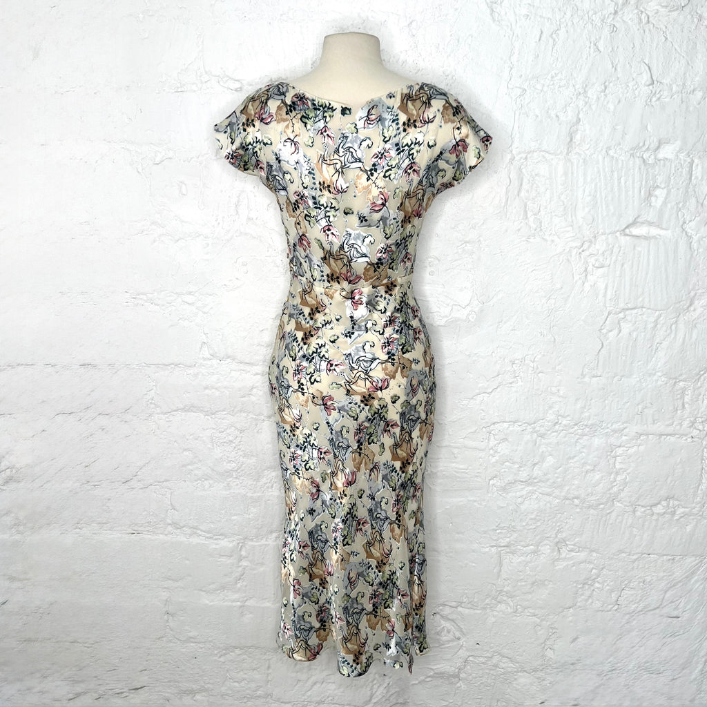 CHLOÉ - Long floral print sheath dress