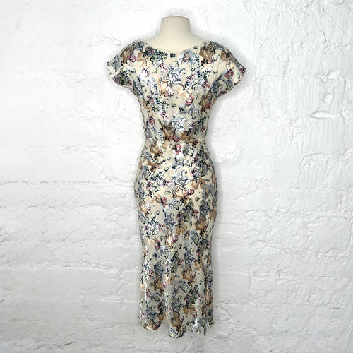 CHLOÉ - Long floral print sheath dress