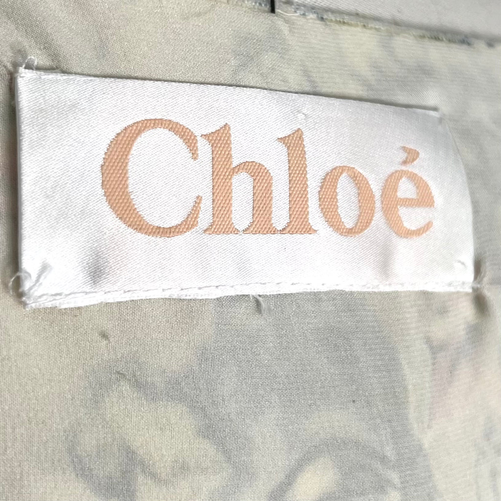 CHLOÉ - Long floral print sheath dress