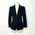 GUCCI - Black silver logo blazer