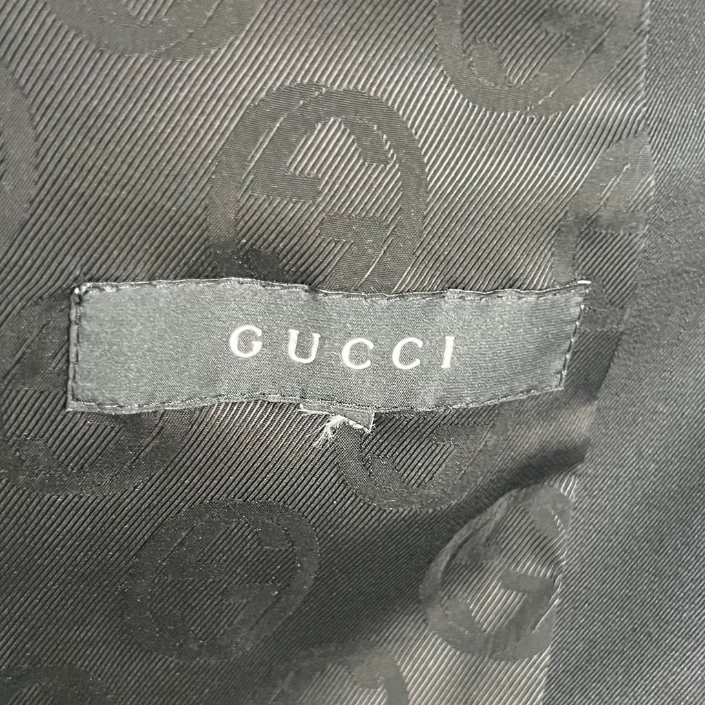 GUCCI - Black silver logo blazer