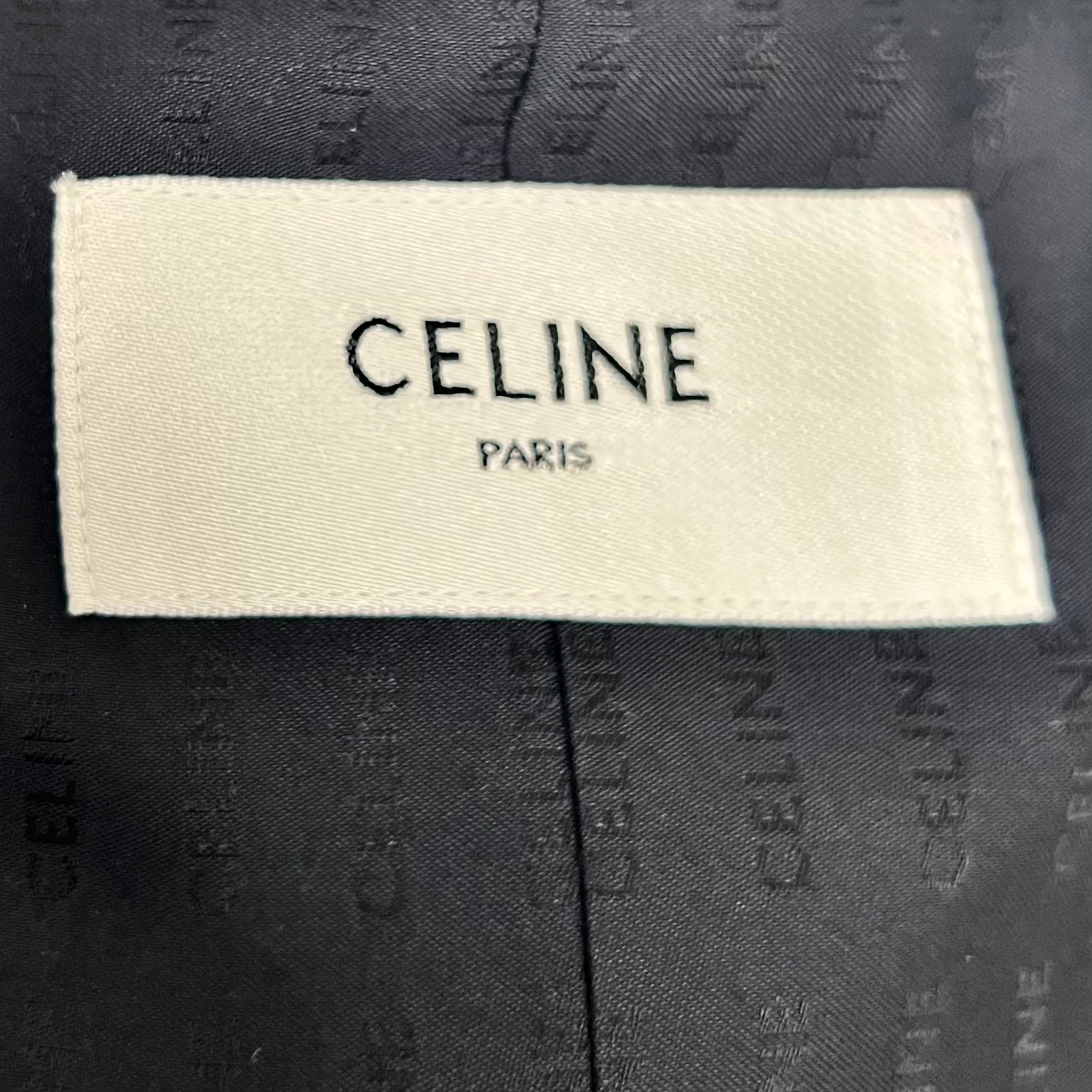 CÉLINE - Navy blue saharienne cropped jacket