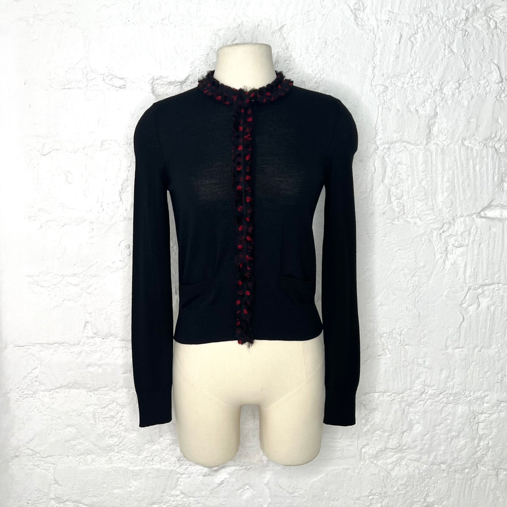DOLCE & GABANNA - Black aso blair waldorf cardigan