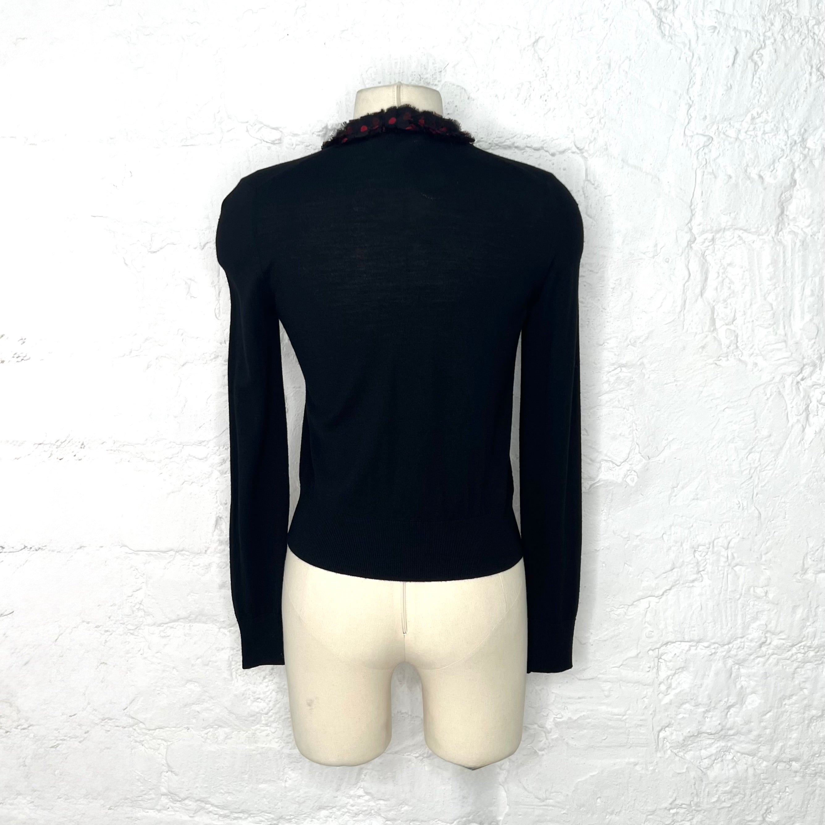 DOLCE & GABANNA - Black aso blair waldorf cardigan