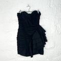 GALLIANO - Black strapless dress