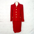 YVES SAINT LAURENT - Red vintage tailored set