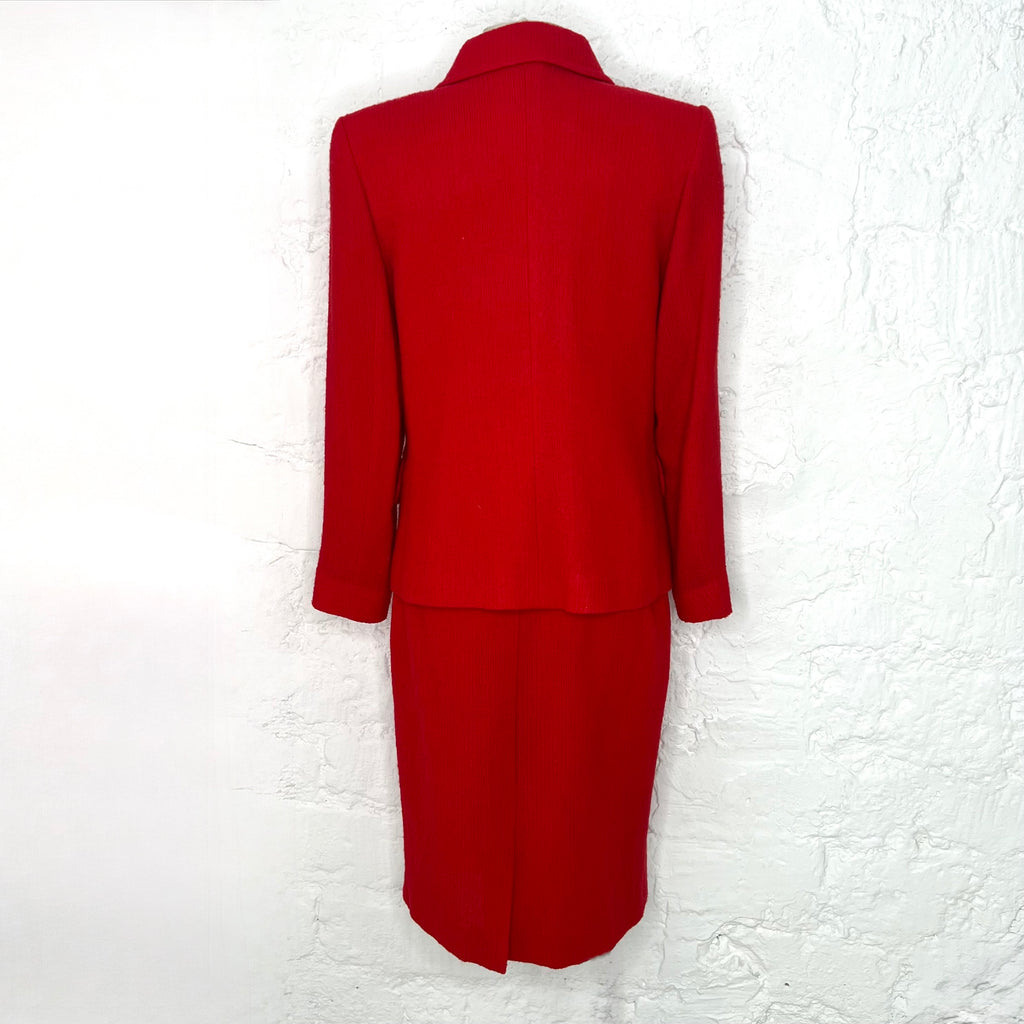YVES SAINT LAURENT - Red vintage tailored set