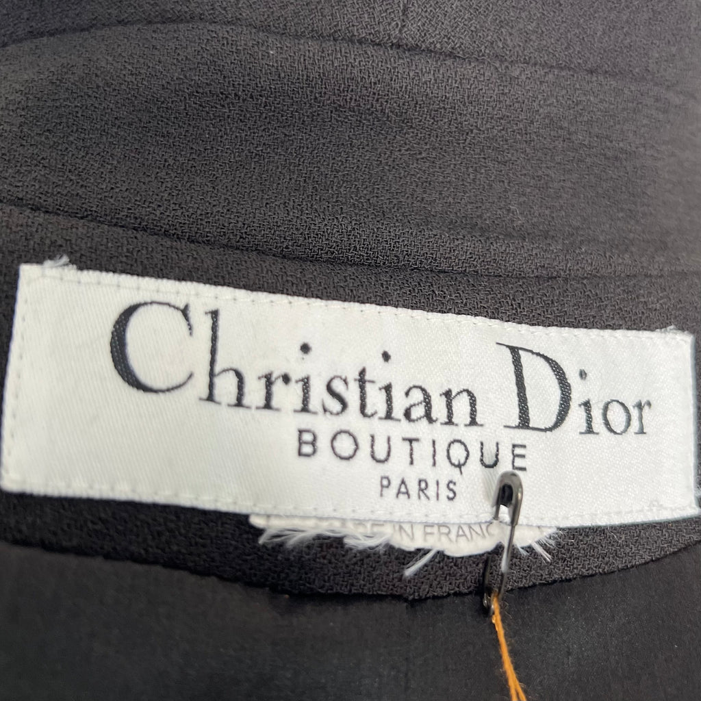 CHRISTIAN DIOR - Black single breasted jacket
