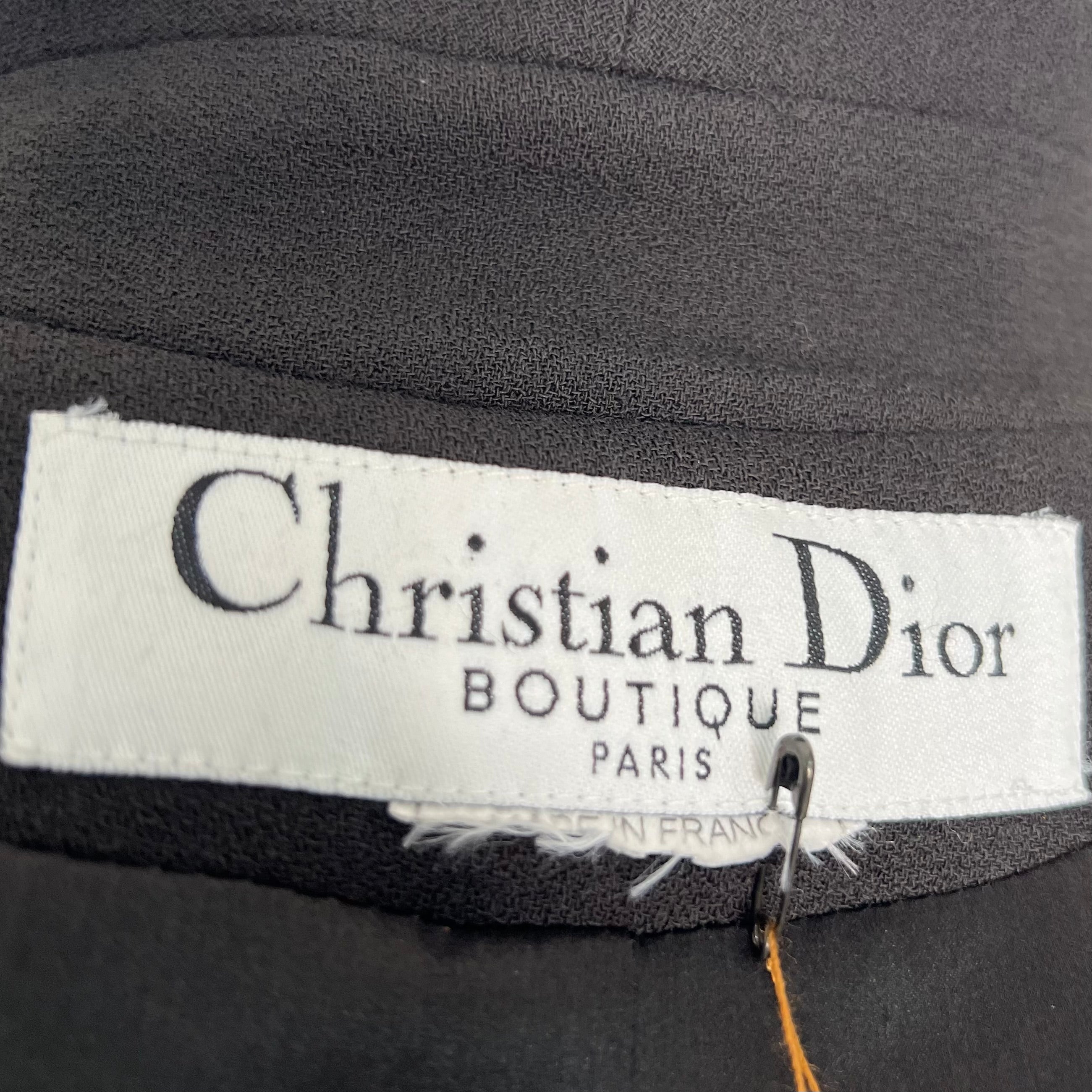 CHRISTIAN DIOR - Black single breasted jacket