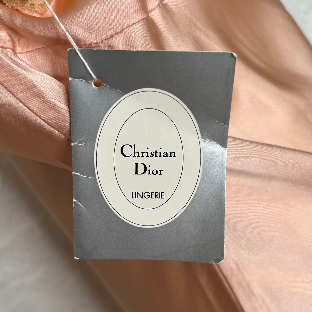 CHRISTIAN DIOR - Pink peach lace nightie dress