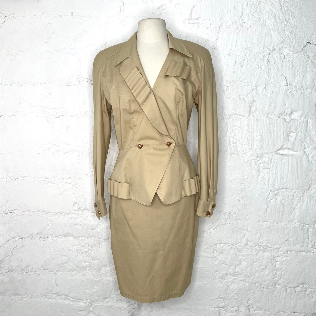 THIERRY MUGLER - Camel structured set