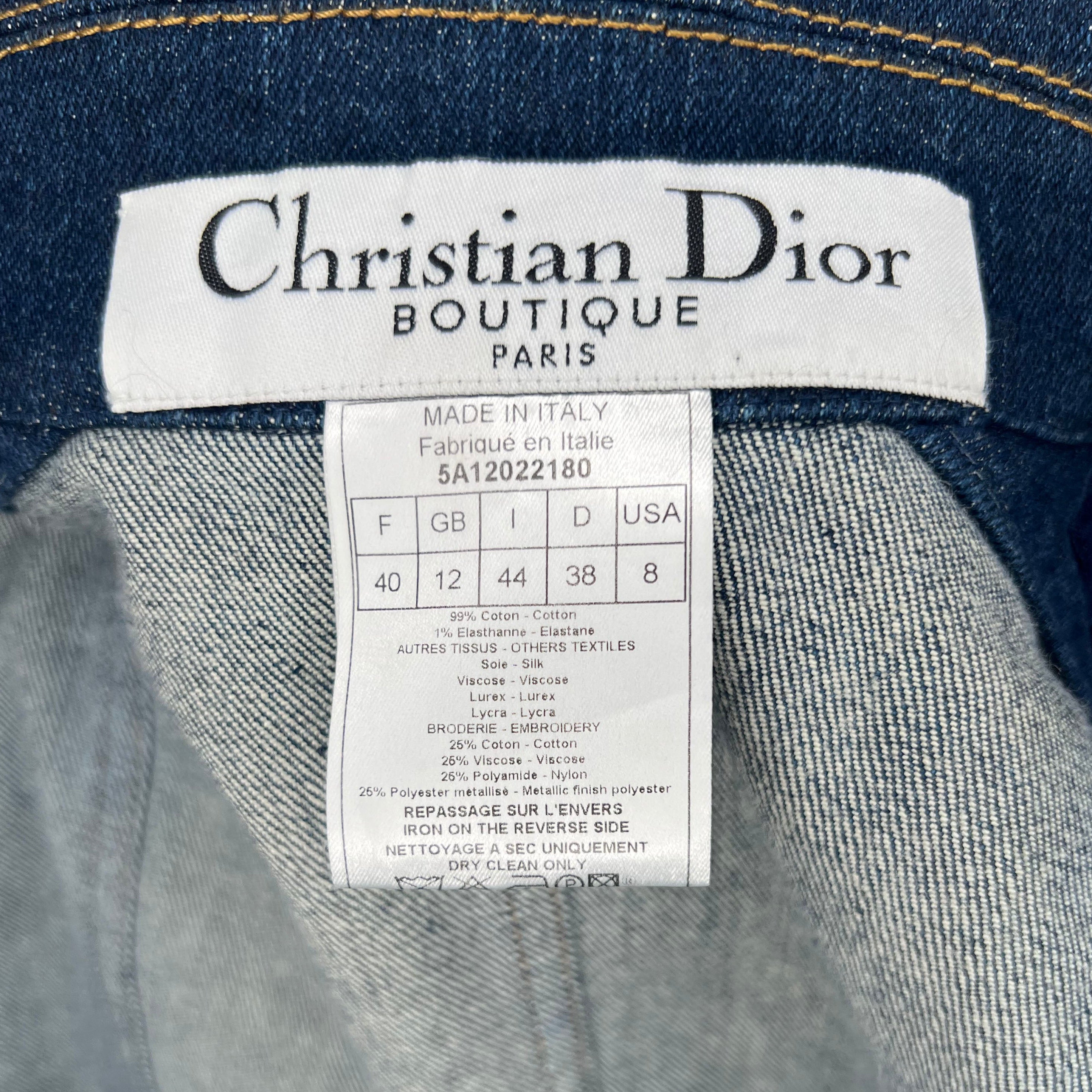 CHRISTIAN DIOR -  blue denim jacket