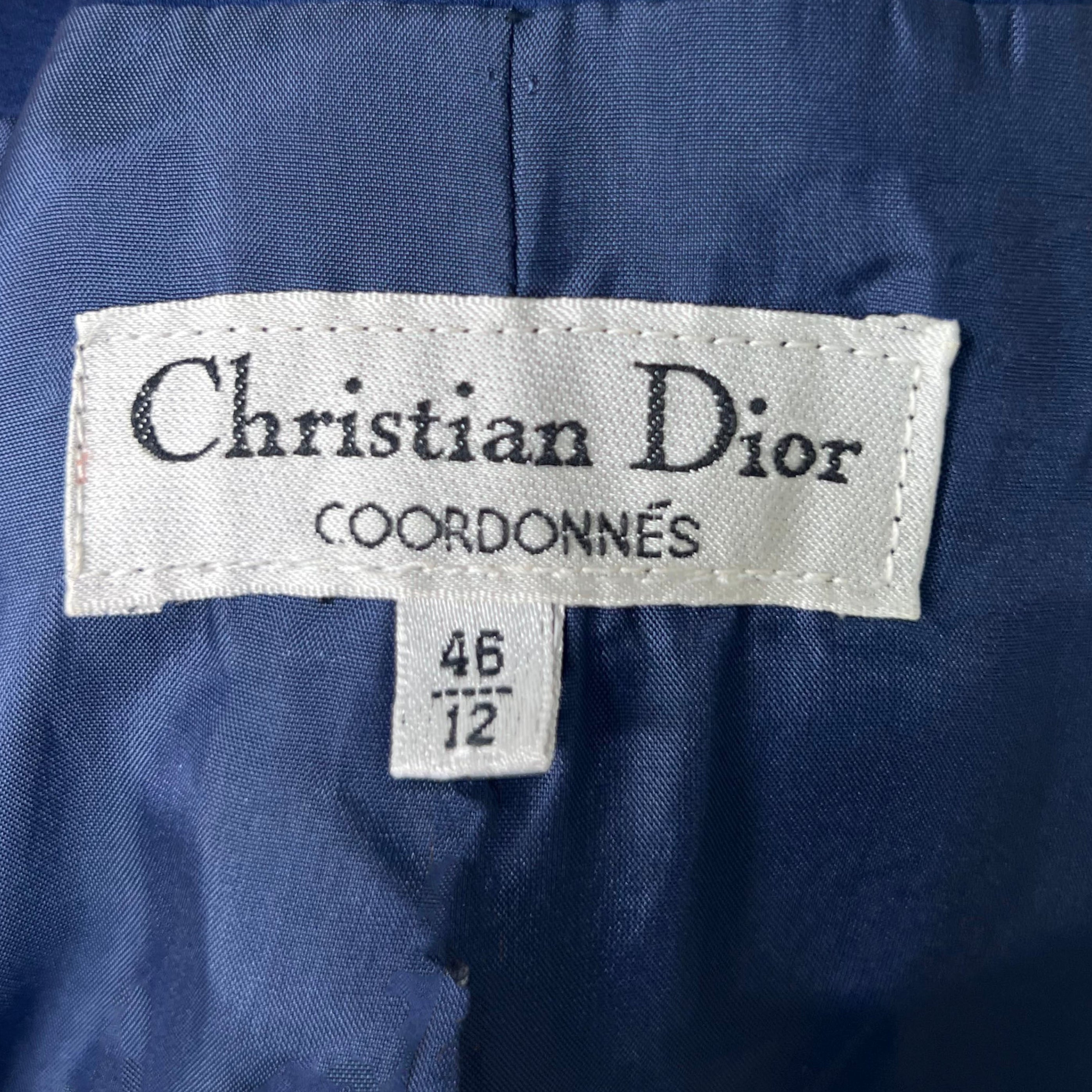 CHRISTIAN DIOR - Navy Blue tailored jacket