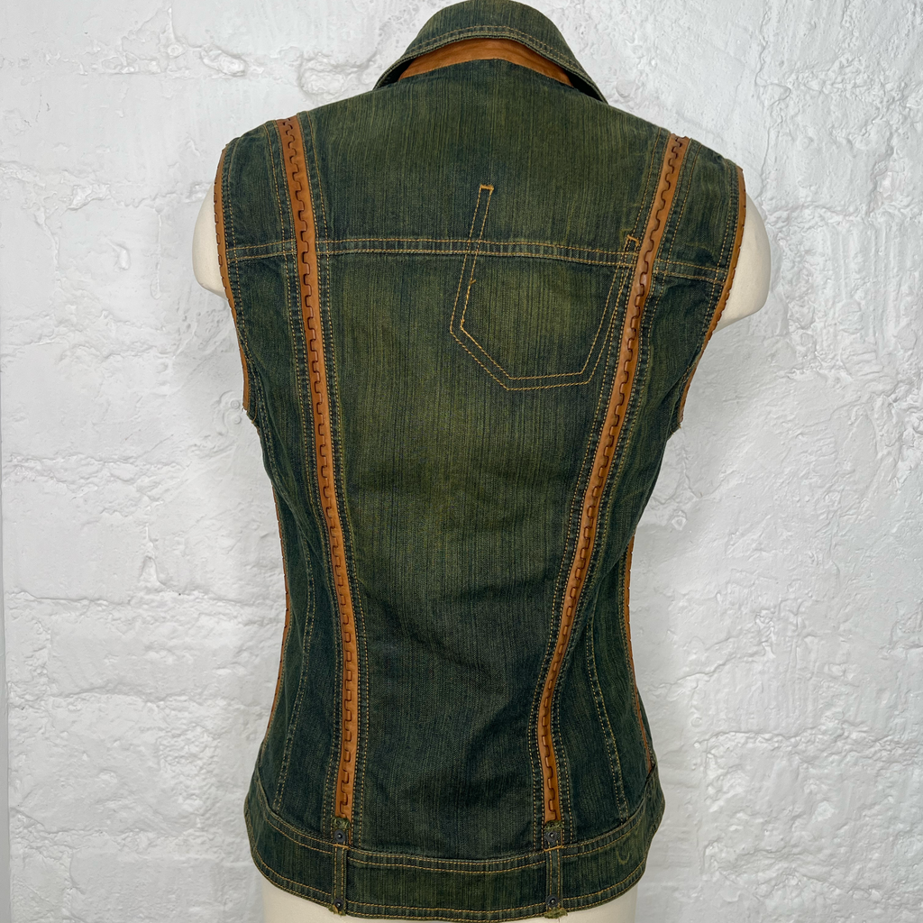 CHRISTIAN DIOR - Vintage Denim sleeveless vest